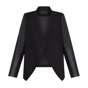 BCBGMAXAZRIA Contrast Open Blazer